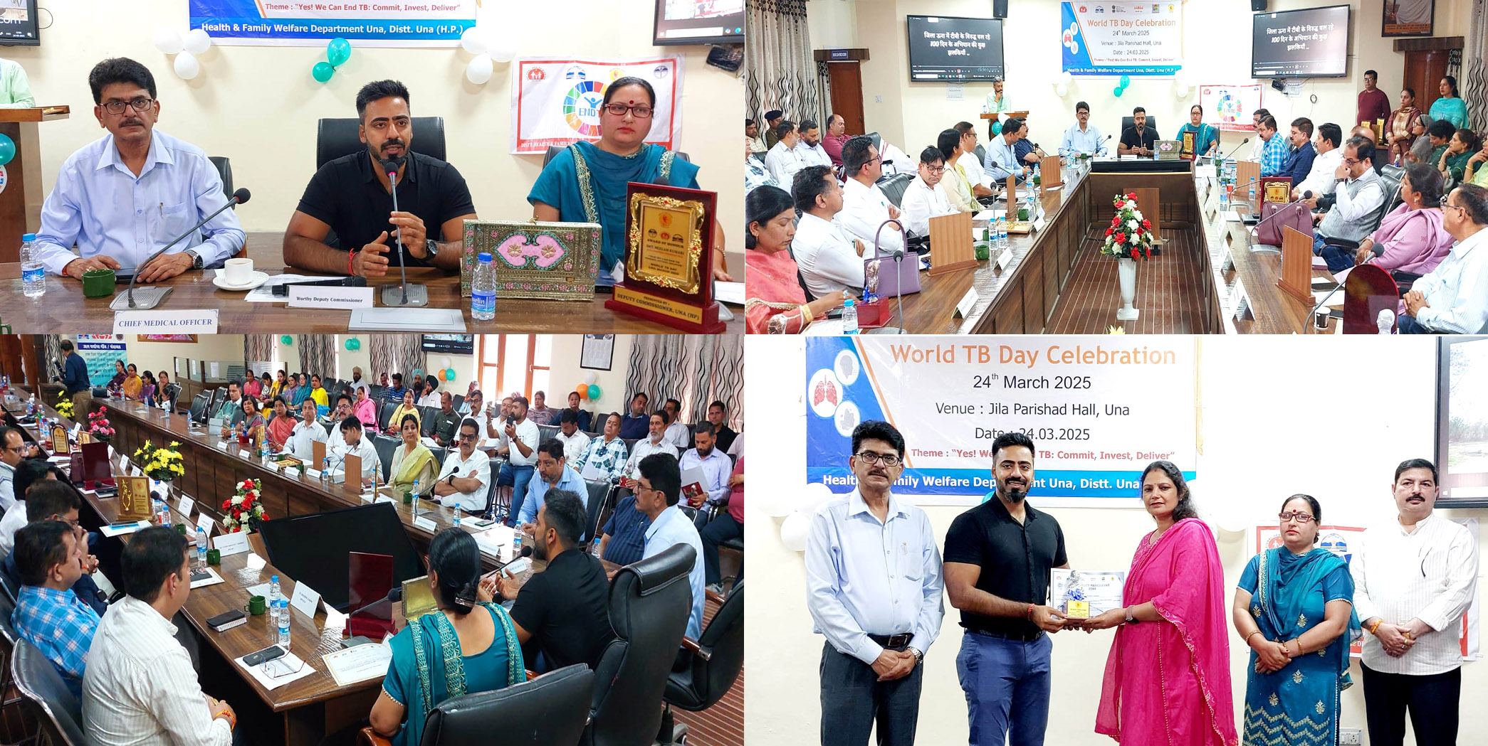 Program organized on World Tuberculosis Day, Panchayats performing well in Nishchay Shivir 100 Days Campaign honored